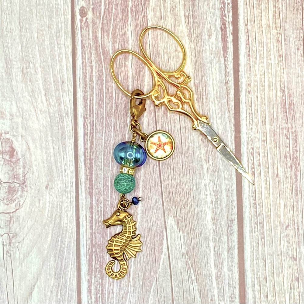 Seahorse Purse or Backpack Jewelry Embellishment